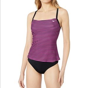 NWT Nike Laser Stripe Tankini 2 piece Size L